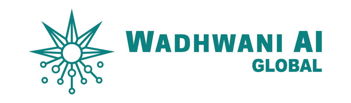 Wadhwani AI Global official logo – institutional AI partner specializing in AI for social impact.